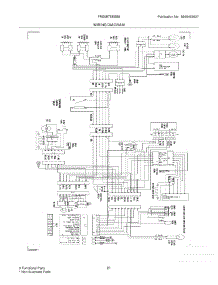 21 - Wiring Diagram parts for Frigidaire Refrigerator FRS6B7EESB8 from AppliancePartsPros.com