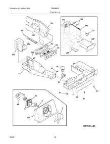 11 - Controls parts for Frigidaire Refrigerator FRS6B6EEW7 from AppliancePartsPros.com