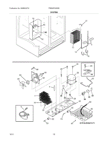 13 - System parts for Frigidaire Refrigerator FRS6HR43KS0 from AppliancePartsPros.com