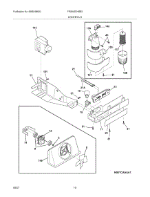 11 - Controls parts for Frigidaire Refrigerator FRS6LE5HSB2 from AppliancePartsPros.com