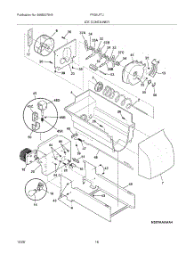 17 - Ice Container parts for Frigidaire Refrigerator FRS6LF7JM3 from AppliancePartsPros.com