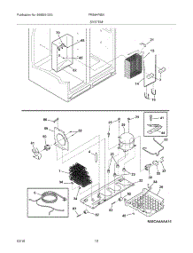 13 - System parts for Frigidaire Refrigerator FRS6HF55KM1 from AppliancePartsPros.com