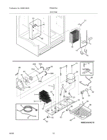 13 - System parts for Frigidaire Refrigerator FRS6HR5JB2 from AppliancePartsPros.com