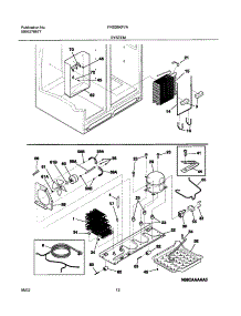 13 - System parts for Frigidaire Refrigerator FRS26KF7AB5 from AppliancePartsPros.com
