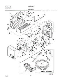 19 - Ice Maker parts for Frigidaire Refrigerator FRS26KW3AW5 from AppliancePartsPros.com