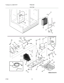 13 - System parts for Frigidaire Refrigerator FRS6LR5ES5 from AppliancePartsPros.com