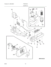 11 - Controls parts for Frigidaire Refrigerator FRS6R3EW4 from AppliancePartsPros.com