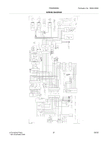 21 - Wiring Diagram parts for Frigidaire Refrigerator FRS6R5ESB4 from AppliancePartsPros.com