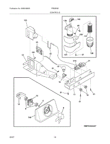 11 - Controls parts for Frigidaire Refrigerator FRS3R4EBD from AppliancePartsPros.com