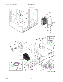 13 - System parts for Frigidaire Refrigerator FRS6HR45KS1 from AppliancePartsPros.com