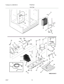 13 - System parts for Frigidaire Refrigerator FRS6HR4HB6 from AppliancePartsPros.com