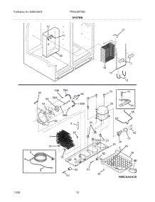 13 - System parts for Frigidaire Refrigerator FRS6L9EFSS0 from AppliancePartsPros.com