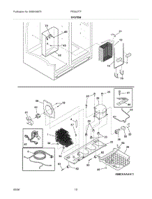 13 - System parts for Frigidaire Refrigerator FRS6LF7FB3 from AppliancePartsPros.com