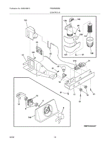 11 - Controls parts for Frigidaire Refrigerator FRS6R5ESB9 from AppliancePartsPros.com