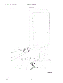 07 - System parts for Frigidaire Refrigerator FRT105GW0 from AppliancePartsPros.com
