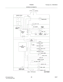 23 - Wiring Schematic parts for Frigidaire Refrigerator FRS6R5ESBH from AppliancePartsPros.com