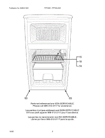 03 - Spare Parts parts for Frigidaire Refrigerator FRT05LG3DB from AppliancePartsPros.com