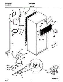 05 - System parts for Frigidaire Refrigerator FRT13CRHD1 from AppliancePartsPros.com