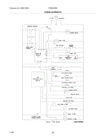22 - Wiring Schematic parts for Frigidaire Refrigerator FRS6R4EBC from AppliancePartsPros.com