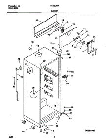 03 - Cabinet parts for Frigidaire Refrigerator FRT13GRHW1 from AppliancePartsPros.com