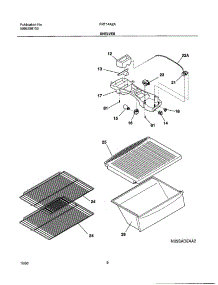 07 - Shelves parts for Frigidaire Refrigerator FRT14A2AZ3 from AppliancePartsPros.com