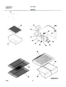 07 - Shelves parts for Frigidaire Refrigerator FRT14B4AW2 from AppliancePartsPros.com
