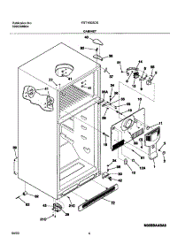 05 - Cabinet parts for Frigidaire Refrigerator FRT15G5CSB0 from AppliancePartsPros.com