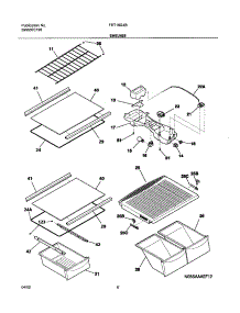 07 - Shelves parts for Frigidaire Refrigerator FRT15G4BQ0 from AppliancePartsPros.com