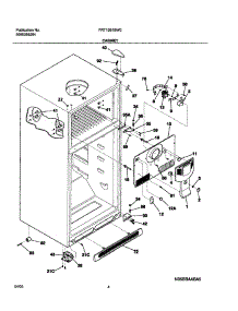 05 - Cabinet parts for Frigidaire Refrigerator FRT15B1BW0 from AppliancePartsPros.com
