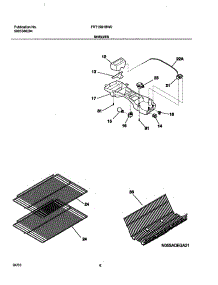 07 - Shelves parts for Frigidaire Refrigerator FRT15B1BW0 from AppliancePartsPros.com