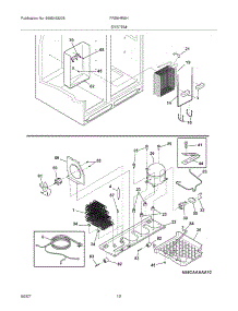 13 - System parts for Frigidaire Refrigerator FRS6HR5HQ4 from AppliancePartsPros.com
