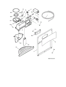 15 - Ice & Water Dispenser parts for Frigidaire Refrigerator FRS6LE5HSB0 from AppliancePartsPros.com