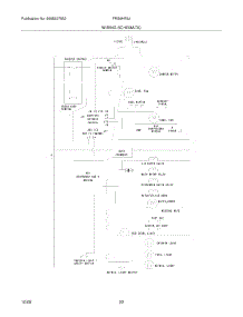 22 - Wiring Schematic parts for Frigidaire Refrigerator FRS6HR5JW4 from AppliancePartsPros.com