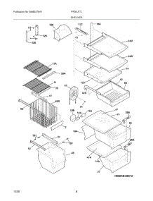 09 - Shelves parts for Frigidaire Refrigerator FRS6LF7JS3 from AppliancePartsPros.com