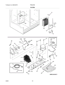 13 - System parts for Frigidaire Refrigerator FRS6LR5EM0 from AppliancePartsPros.com