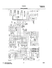 21 - Wiring Diagram parts for Frigidaire Refrigerator FRS26R2AQ5 from AppliancePartsPros.com