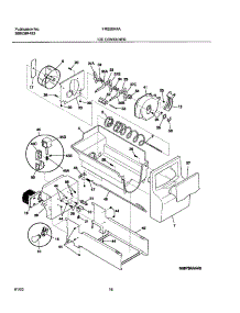 17 - Ice Container parts for Frigidaire Refrigerator FRS26R4AQ7 from AppliancePartsPros.com