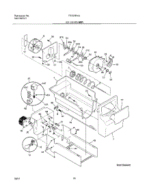 17 - Ice Container parts for Frigidaire Refrigerator FRS26R4AB0 from AppliancePartsPros.com