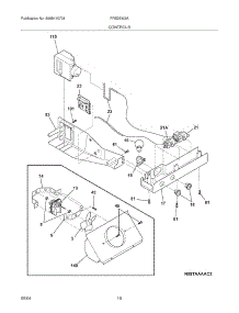 11 - Controls parts for Frigidaire Refrigerator FRS26W2AQ8 from AppliancePartsPros.com
