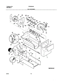 17 - Ice Container parts for Frigidaire Refrigerator FRS26SM4AW0 from AppliancePartsPros.com