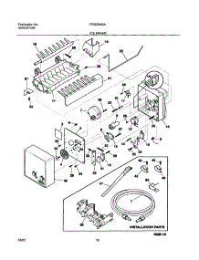 19 - Ice Maker parts for Frigidaire Refrigerator FRS26W2AQ4 from AppliancePartsPros.com