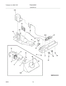 11 - Controls parts for Frigidaire Refrigerator FRS26W2BSB7 from AppliancePartsPros.com