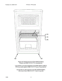 03 - Spare Parts parts for Frigidaire Refrigerator FRT04LG3DW from AppliancePartsPros.com