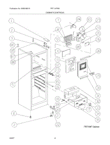 05 - Cabinet / Controls parts for Frigidaire Refrigerator FRT104FW0 from AppliancePartsPros.com