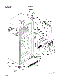 05 - Cabinet parts for Frigidaire Refrigerator FRT14G4BW1 from AppliancePartsPros.com