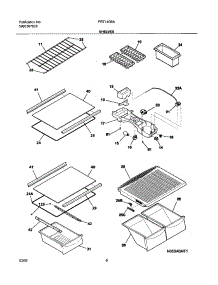 07 - Shelves parts for Frigidaire Refrigerator FRT14G5AW0 from AppliancePartsPros.com