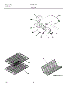 07 - Shelves parts for Frigidaire Refrigerator FRT15B1BW1 from AppliancePartsPros.com