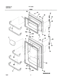 03 - Doors parts for Frigidaire Refrigerator FRT15G4BW1 from AppliancePartsPros.com