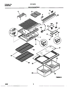 04 - Shelves / Controls parts for Frigidaire Refrigerator FRT15CRCW2 from AppliancePartsPros.com