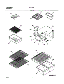 07 - Shelves parts for Frigidaire Refrigerator FRT14B4AW0 from AppliancePartsPros.com